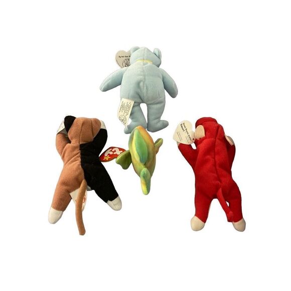 Lot of 4 Mini Ty Beanie Baby Plush Collectible Tag Error Misspellings Vintage Y2 - Picture 4 of 10